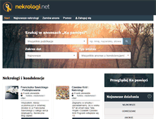 Tablet Screenshot of nekrologi.net